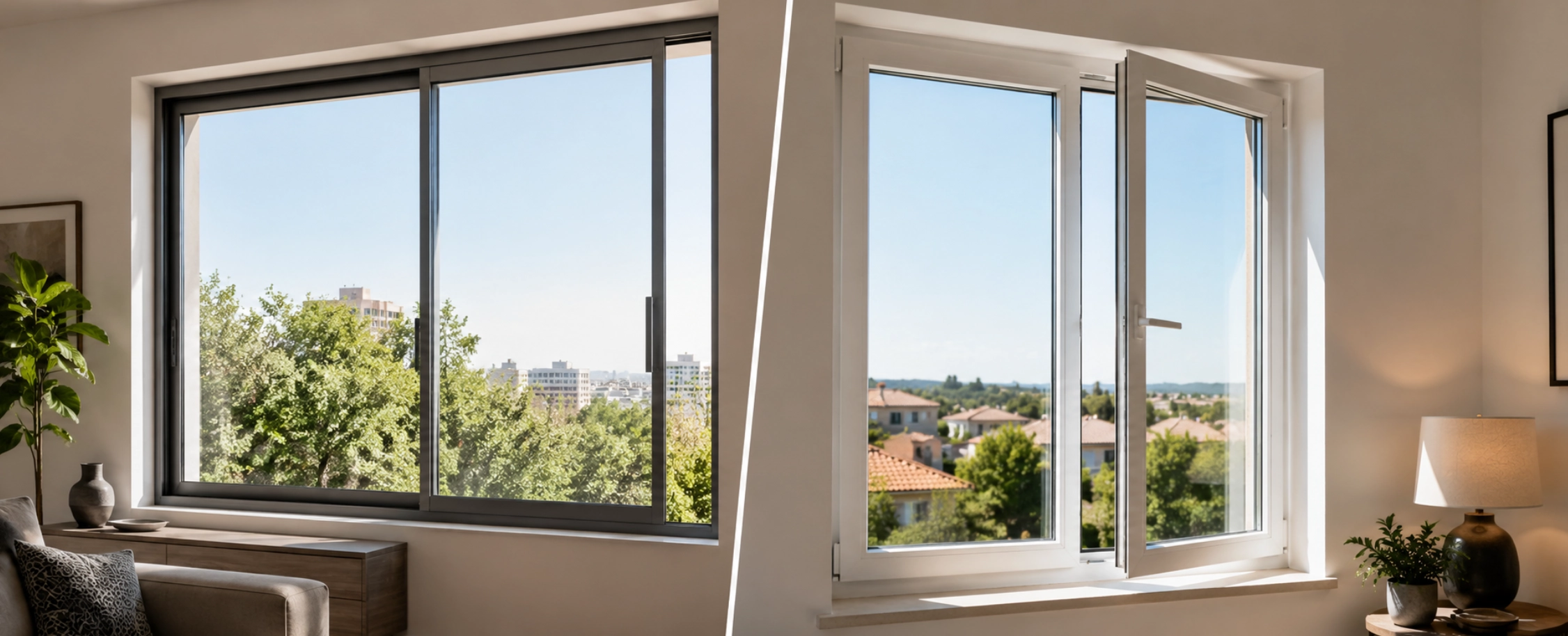 Comparativa entre ventanas correderas y ventanas practicables para mejorar el confort y la eficiencia energética de una vivienda.
